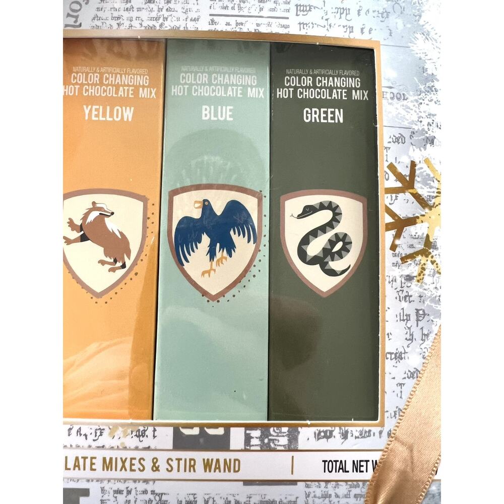 Harry Potter Color Changing Hot Chocolate Mixes & Stir Wand - New, Sealed - Picture 3 of 10